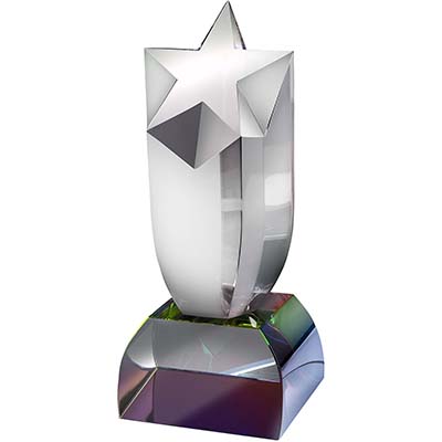 9in  Optical Crystal Star Award