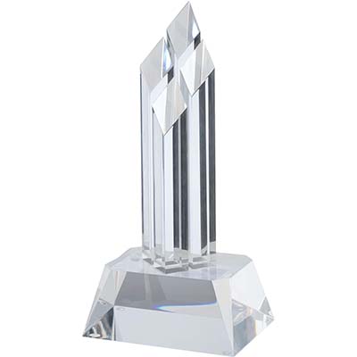 9.25in Clear Pillar Acrylic Award