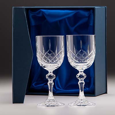 Lindisfarne Suna Panelled Wine Glasses