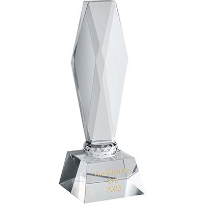 10.25in Signature Clear Crystal Award
