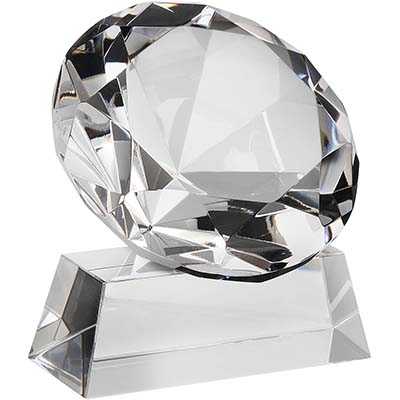 3.5in Optical Crystal Diamond Award