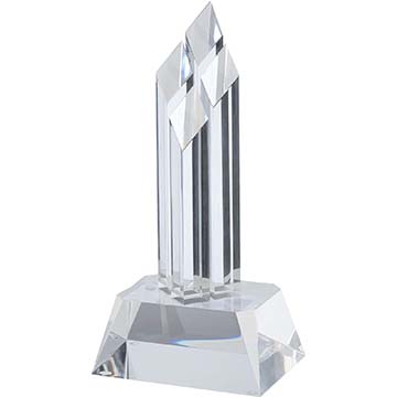 9.25in Clear Pillar Acrylic Award