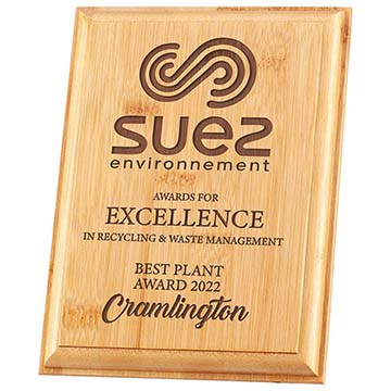 Gaia Bamboo Plaque 200mm