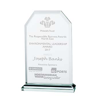 Executive Jade Glass Award 125mm