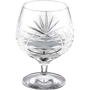 SBCA 5in Hand Cut Crystal Brandy Glass