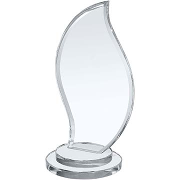 8.5in Clear Crystal Flame Award