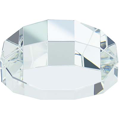 1.25in Clear Optical Crystal Paperweight