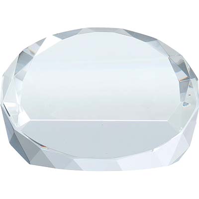 2in Clear Optical Crystal Paperweight