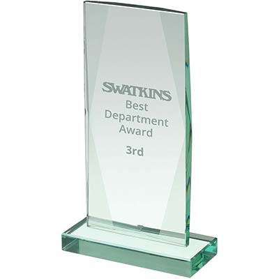8.75in Jade Glass Award