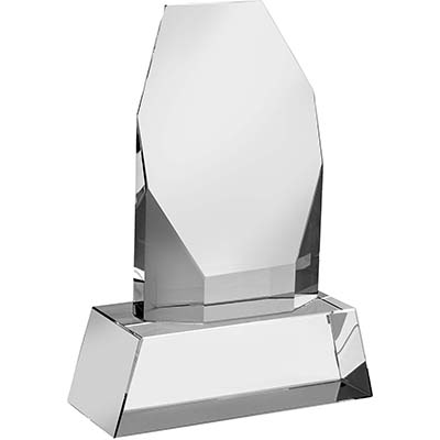 8in Clear Optical Crystal Award