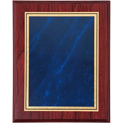 9in x 7in Blue Marble Mahogany Plaque
