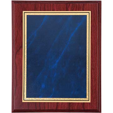 10in x 8in Blue Marble Mahogany Plaque