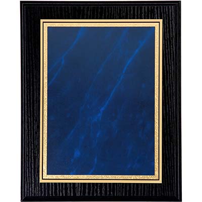 10in x 8in Blue Marble Black Ash Plaque