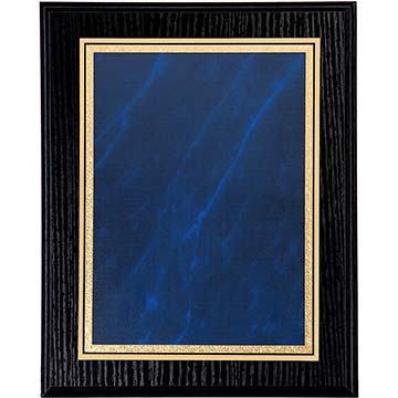 10in x 8in Blue Marble Black Ash Plaque