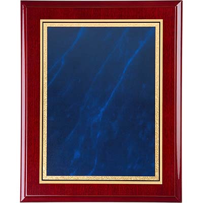 9in x 7in Blue Marble Rosewood Plaque