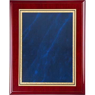 10in x 8in Blue Marble Rosewood Plaque