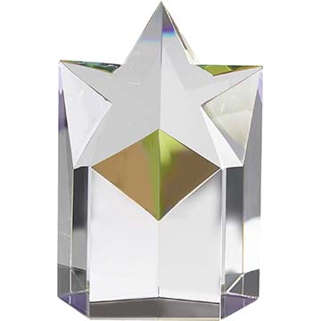 5in Optical Crystal Rising Star Award