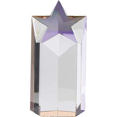 7in Optical Crystal Rising Star Award