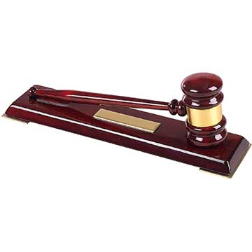 Wooden Gavel Set