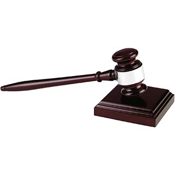 Wooden Gavel and Block