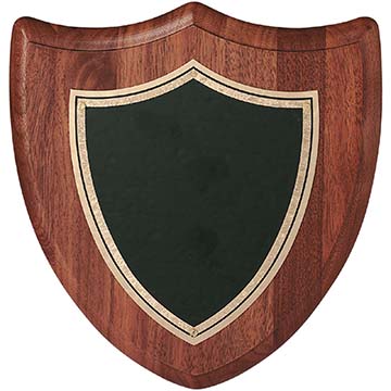 8in Walnut Shield Plaque