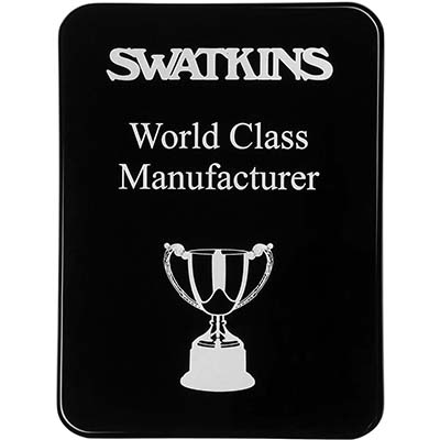 12in x 9in Black Gloss Finish Plaque